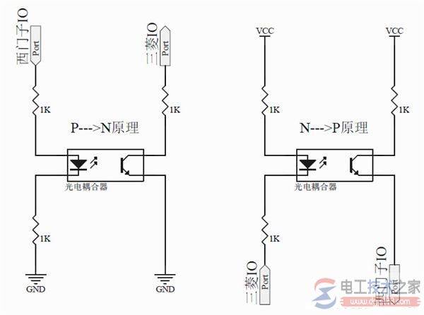 PNP与NPN接口转换的方法图解