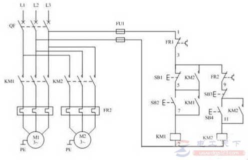 几种控制电机的控制电路原理图