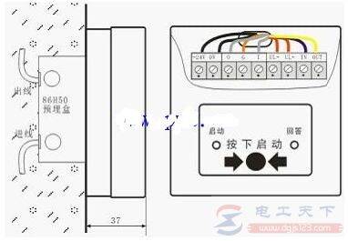 消火栓按钮接哪几根线?