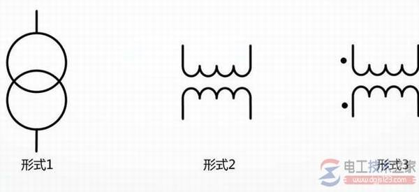 双绕组变压器的电气符号说明