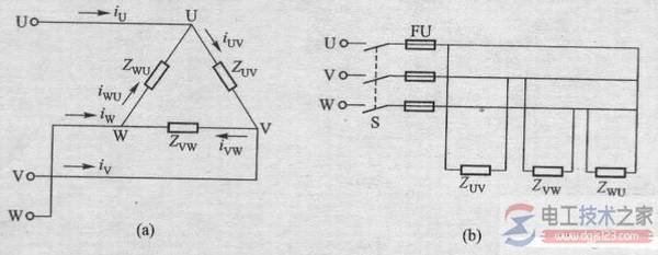 三相负载三角形连接方式与电路计算方法