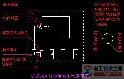 家用单相电表一般怎么接线,附家用单相电度表接线图二张