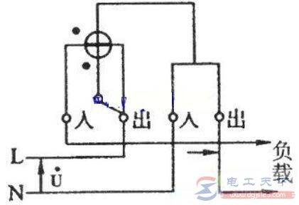电能电子表进出线怎么反接,附一张接线图