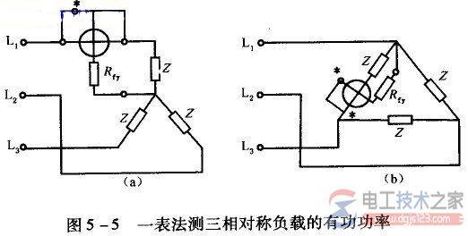 三相有功功率表的接线规则与测量方法