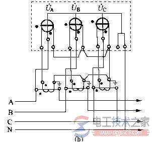 三相四线有功电能表怎么接线