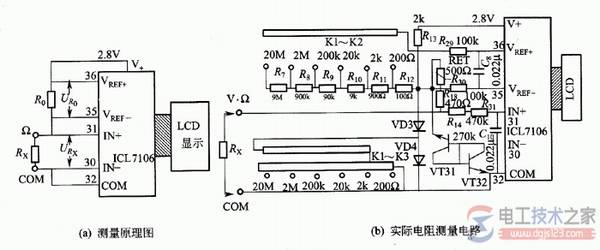 数字万用表测量原理与直流电压测量电路