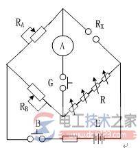 直流电桥测量电阻的工作原理说明