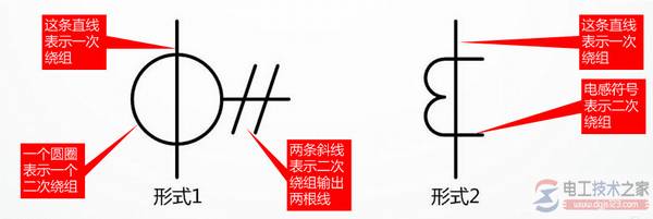 电流互感器符号及图形大全,多个电流互感器的符号说明