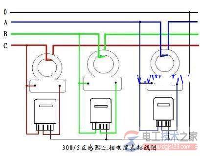 三相电表接电流互感器的方法