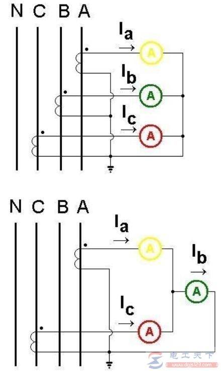 一例高压电压互感器和电流互感器的接线图