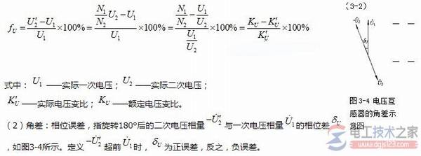 电压互感器的误差,一次电压对误差的影响