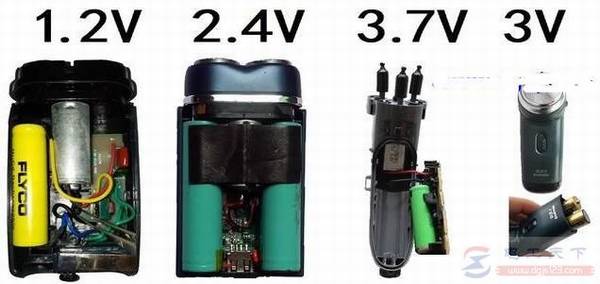 电动剃须刀用几伏电池?