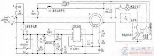 电热水器调温控制电路图,储水式电热水器电路图