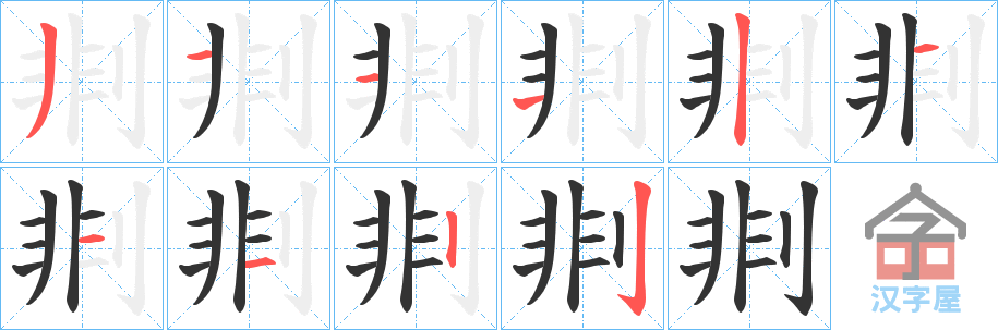 ���|���ı�˳�ֲ���ʾ��һ��һ��д�֣�