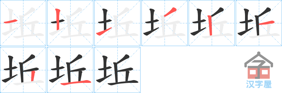 ���w���ı�˳�ֲ���ʾ��һ��һ��д�֣�