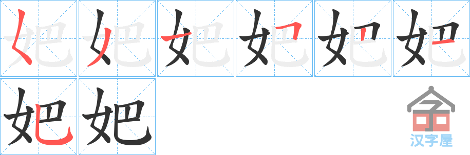 ���r���ı�˳�ֲ���ʾ��һ��һ��д�֣�