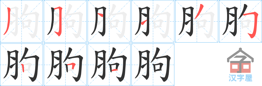 ���a���ı�˳�ֲ���ʾ��һ��һ��д�֣�