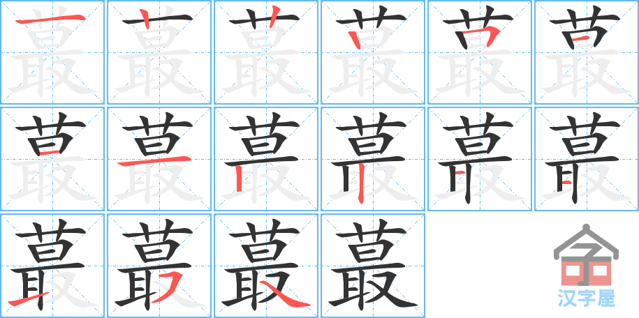 ��ީ���ı�˳�ֲ���ʾ��һ��һ��д�֣�